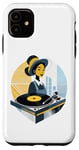 Coque pour iPhone 11 Platine disque, rétro, vintage, tournante, DJ, vinyle
