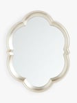 John Lewis Crest Fleur Decorative Wall Mirror, 92 x 73cm, Silver 55% polyurethane, 30% mirror glass, 15% MDF