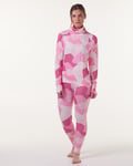 Outdoor & Essential Freestyle Baselayer Set w Fleece tube Pink Snow Camo - XL