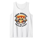 Pizza Weights & Protein Shakes Workout Funny Gym Quotes Gym Tank Top