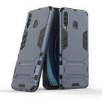 FanTing Case for Samsung Galaxy M31, Rugged and shockproof,with mobile phone holder, Cover for Samsung Galaxy M31-Dark Blue
