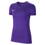 Nike Park VII Jersey SS Maillot Femme, Court Purple/(White), FR : L (Taille Fabricant : L)