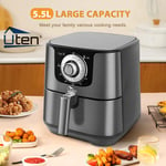 Uten 5.5L Air Fryer Healthy Frying Cooker Oil Free Low Fat Kitchen Oven 1700W