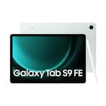 Samsung Galaxy Tab S9 FE Tablet with S Pen, 128GB, Long-lasting Battery, Mint, 3 Year Manufacturer Extended Warranty (UK Version)