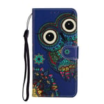 Case for Xiaomi Redmi Note 9 Pro, Premium PU Leather Soft TPU Silicone Shockproof Wallet Colorful 3D Pattern Design Flip Protective Cover [Kickstand] [Card Slot] [Magnetic Closure], Datura flower