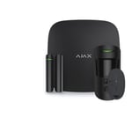 AJAX HUB2 larmsats (GSM + Ethernet) svart, med funktion för borttagning av tvivel