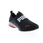 Puma Axelion Slip On 37719801 Mens Black Canvas Athletic Running Shoes
