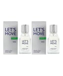 United Colors Of Benetton Mens Let's Move Man Eau De Toilette 40ml X 2 - One Size