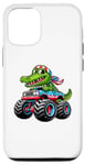 Coque pour iPhone 14 Crocodile 4 juillet Monster Truck American