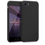 kwmobile Coque Apple iPhone 7 - 8 - Coque pour Apple iPhone 7 - 8 - Coque de téléphone en silicone noir mat 40225.47
