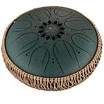 Meinl Sonic Energy MOSTD4DG Med. Octav Steel Tongue Drum/ F# Minor, Dark Green