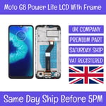 Moto Motorola G8 Power Lite XT2055-2 LCD Display Screen Touch Digitizer W/ Frame