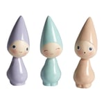 Peggy 6cm 3-pack, Ametist/Jade/Rosenkvarts