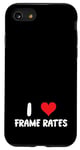 Coque pour iPhone SE (2020) / 7 / 8 I Love Frame Rates - Heart Movies Film TV Game Gamer Gamer