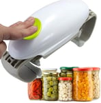 Electric Can Opener Smooth Edge Battery Operated One Touch Automatic Jar Opener for Seniors with Arthritis,Green