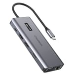 Choetech USB-C Hub med display 12in1 USB-C till USB-C / USB-A / HDMI / VGA / AUX / SD / TF