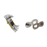 Topeak PT30 Mini Tool, Gold & Shimano Spares SM-CN910 Quick Link, for 12-Speed Chains - Pack of 2