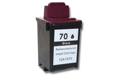 vhbw Cartouche d'encre noir compatible avec Lexmark Optra Color X83, X84, X85, Z11, Z31, Z42, Z43, Z45, Z51, Z52 imprimante (rechargeable, 30 ml)