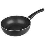 IBILI Inducta Deep Frying Pan, Aluminium, Black, 20 x 20 x 5 cm
