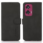 SKALO Motorola Edge 50 Fusion KHAZNEH Plånboksfodral i PU-Läder - Svart Svart