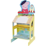 Peppa Pig Wooden Play Easel, 3 areas for play & creative activities, Peppa house