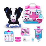 Pets Alive Pet Shop Surprise Series 3 Puppy Rescue by ZURU, Border Collie, Nurture Play, Soft Toy Unboxing, Heal Adopt Interactive, Ultra Soft Plushies with Electronic Speak and Repeat (Border Collie)