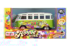 Maisto VW samba Hippie line grøn minibus
