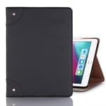 Case For IPad Pro 12.9 Inch (2018) Retro Book Style Horizontal Flip PU Leather Case With Card Slots & Wallet Flat shell, Protective case (Color : Black)