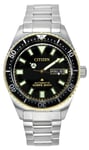 Citizen Promaster Marine Stainless Steel Black Dial NY0125-83E 200M Mens Watch