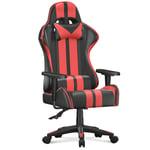 High Back Racing Office Computer Chair Ergonomic Video Game Chair with Height Adjustable Headrest and Lumbar Support for Adults Teens Gamer