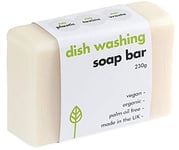 ECO LIVING Washing up Soap Bar 155g VEGAN, PLASTIC FREE, CLEANS DISHES, TOUGH ON GREASE, GENTLE ON HANDS, 100% NATURAL