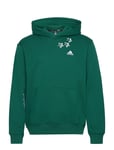 Scribble Fleece Hoodie Sport Sweat-shirts & Hoodies Hoodies Green Adidas Sportswear