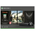 Microsoft Xbox One X + Tom Clancy's The Division 2 1000 Go Wifi Noir - Neuf