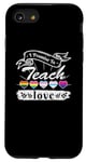Coque pour iPhone SE (2020) / 7 / 8 T-shirt humoristique « I Promise To Teach Love » LGBT Pride Love Wins