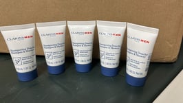 Clarins Men Shampoo & Shower - 30ml x5 (150ml total) - Brand New