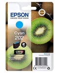 Epson 202 Cyan Kiwi Genuine, Claria Premium Ink Cartridge, Standard Capacity