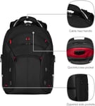 Wenger Gigabyte 15.4" Laptop Backpack 17L Padded Black Carry On Bag Travel