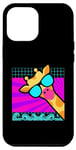 iPhone 13 Pro Max Aesthetic Vaporwave Outfits with Giraffe Vaporwave Case