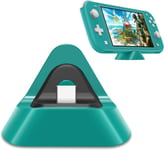 Station De Chargeur Compatible Avec Nintendo Switch Lite Et Switch, Recharge Portable Triangle - Turquoise