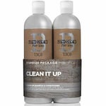 Bed Head For Men By Tigi Clean Up Mens Daily Shampoo And Conditioner 2 X 750 Ml