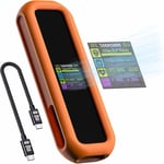 Smart Boîtier Ssd M.2 Nvme 10S Triple Protection Des Données,Usb 3.2 Gen 2 Type-C 10 Gbps Boîtier De Adaptateur,Soutenir Nvme/Pcie Taille 2230/2242/2260/2280,M-Key B+M Key Uasp