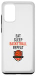 Coque pour Galaxy S20+ Fan et entraîneur de basket-ball Eat Sleep