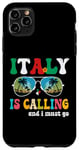 Coque pour iPhone 11 Pro Max Vintage Retro Italy appelle I Must Go Funny