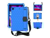 Estuff - Baksidesskydd För Surfplatta - Honeycomb Blue - För Apple 10.2-Inch Ipad (7Th Generation, 8Th Generation)  10.5-Inch Ipad Air (3Rd Generation)  10.5-Inch Ipad Pro