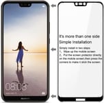 Cover Kingz Huawei P20 Lite Char Verre Full Covered Film De Protection Verre 9h Screen Protector Étui En Verre Trempé Film De Protection D'écran