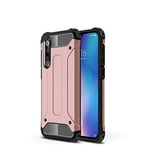 Zhuofan Plus Xiaomi Mi 9 Se Case, Slim Fit Armor Full Body Shockproof Heavy Duty Protection and Airbag Cover Dual Layer [Hard PC + Silicone Bumper] Skin for Xiaomi Mi 9 Se, Rose Gold