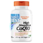 Doctors Best High Absorption CoQ10 with BioPerine - 180 x 200mg Vegica