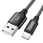Iphone Charger Cable 1M/3.3FT [Mfi Certified] Nylon Braided Lightning Cable Fast