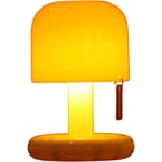 LED-skrivbordslampa med timer, miniatyrnattlampa, stämningsbelysning för bar, sovrumsdekor, gult ljus, USB-laddningsbar, 330 mAh batteritid