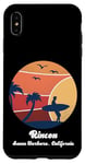 Coque pour iPhone XS Max Rincon Santa Barbara California Surf Vintage Surfer Beach
